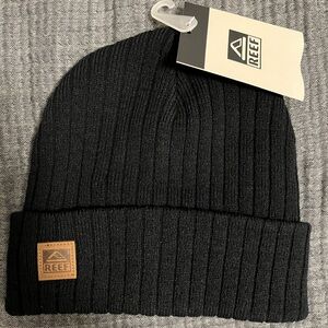 Reef Jenks Cuff Beanie Black NWT